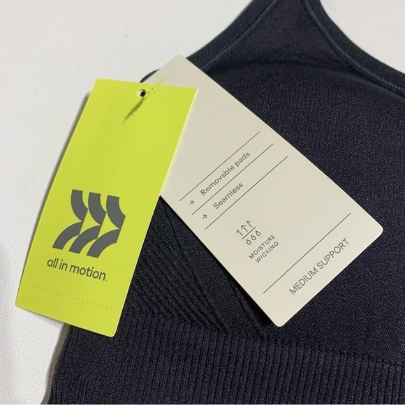 2 Pair of All In Motion Women's Medium Support Seamless Cami Sports Bra - Picture 5 of 6